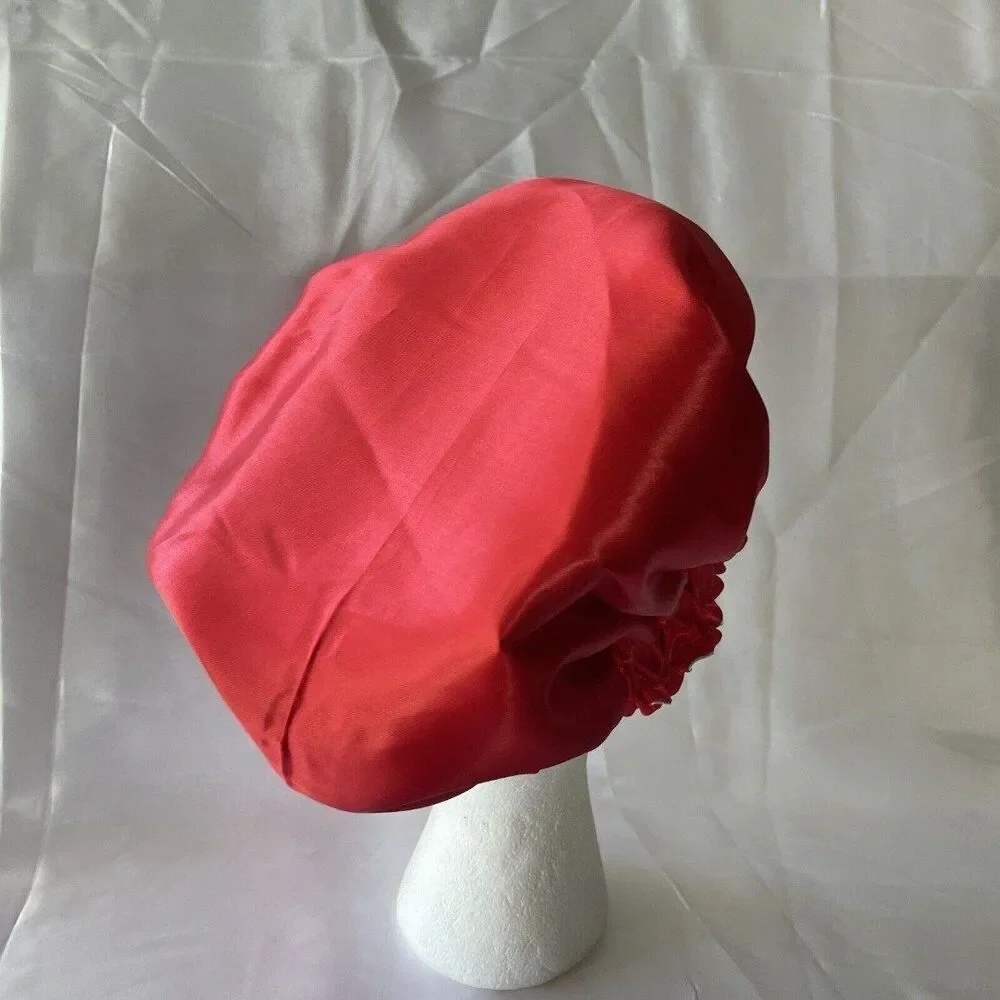 Large Satin bonnet for Curly Hair, Double Layer Reversible Silk Hair Sleep Cap
